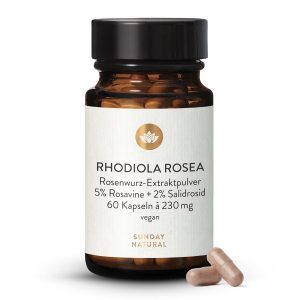 Родіола Рожева 230 мг екстракт з Алтаю 60 капсул (Rosenwurz 230 mg Rhodiola Rosea)