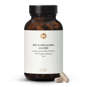 Органічний Аурикулярія в Капсулах 120 шт | Bio Порошок (Bio Auricularia Pulver Kapseln)