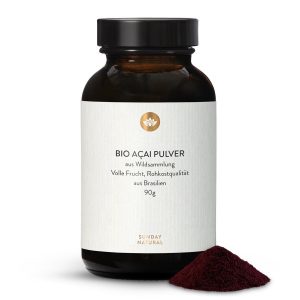 Біо порошок асаї органічний 90г — суперфуд з Амазонії (Bio Acai Pulver)