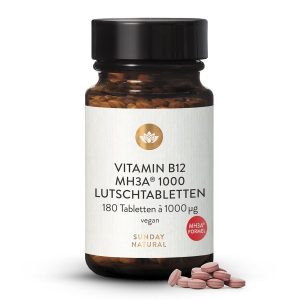 Вітамін B12 MH3A® 1000 мкг льодяники 180 шт | Sunday (Vitamin B12 MH3A® 1000 Lutschtabletten)