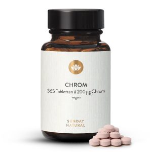 Хром піколінат 200 мкг — 365 таблеток | Sunday (Chrom Picolinat Tabletten 200µg)