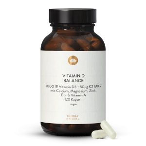 Вітамін D Баланс з K2, магнієм та цинком — 120 капсул (Vitamin D Balance)