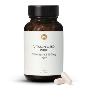 Вітамін C 250 Чистий 240 капсул – чистота >99% | sunday.co.ua (Vitamin C 250 Pur)