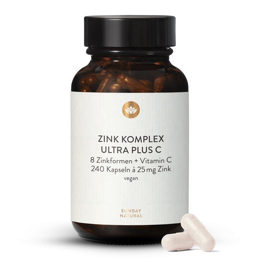 Цинк Комплекс Ультра Плюс C 240 капсул — 8 форм цинку (Zink Komplex Ultra Plus C Kapseln)