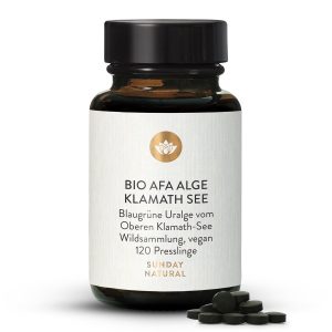 Біо AFA Водорость Кламат 400 мг — 120 таблеток (Bio AFA Alge Klamath 400mg Presslinge)