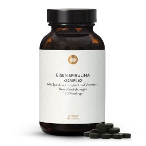 Спіруліна із залізом 180 таблеток | Тайвань | sunday.co.ua (Spirulina Eisen Presslinge)