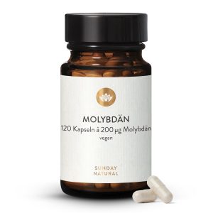 Молібден 200 мкг Натрію молібдат 120 капсул | Sunday (Molybdän 200µg Natriummolybdat)