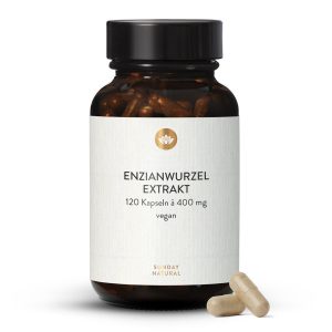 Екстракт кореня тирличу 400 мг, 120 капсул – гіркоти (Enzianwurzel Extrakt Kapseln)