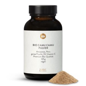 Органічний порошок каму-каму 5% вітамін C — 125 г (Bio Camu Camu Pulver Wild 5% Vitamin C)