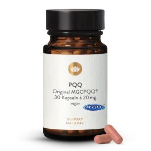 PQQ 20мг Пірролохінолінхінон MGCPQQ® 30 капсул | sunday.co.ua (PQQ 20mg Pyrrolochinolinchinol)