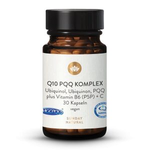 Q10 PQQ Комплекс Плюс B6 P5P Вітамін C – енергія та молодість (Q10 PQQ Komplex Plus B6 (P5P) + Vitamin C)