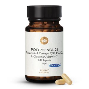 Комплекс поліфенолів 21 з CoQ10, PQQ та ресвератролом 120 капсул (Polyphenol 21 Komplex)