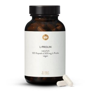 L-Пролін 500 мг Капсули – амінокислота з рослинних джерел (L-Prolin 500 mg Kapseln)