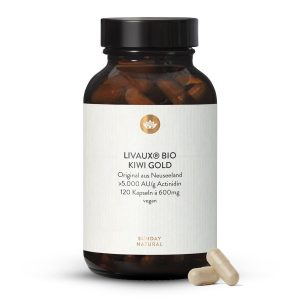 Livaux® золоте ківі капсули органічне ківі-порошок 120 шт (Livaux® Bio Gold-Kiwi Kapseln)