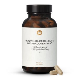 Екстракт Босвелії картерії 75% кислот 120 капсул (Weihrauch Extrakt Boswellia carterii 75%)