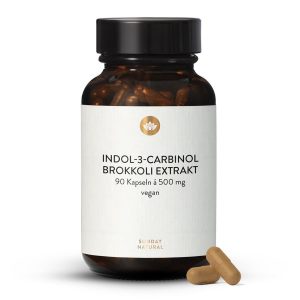 Індол-3-карбінол екстракт броколі 500 мг, 90 капсул (Indol-3-Carbinol Brokkoli Extrakt)