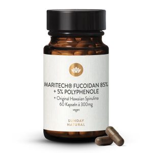 Екстракт фукоїдану 85% + гавайська спіруліна, 60 капсул (Fucoidan Extrakt + Hawaiian Spirulina)