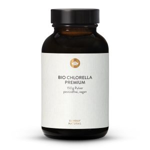 Органічна хлорела порошок преміум 150г | Био хлорела (Bio Chlorella Premium Pulver)