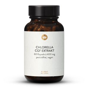 Хлорела CGF екстракт Тайвань 400 мг 60 капсул (Chlorella Taiwan CGF Extrakt)