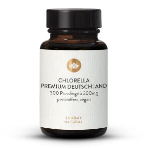 Хлорела прес таблетки з Німеччини 300 шт — преміум якість (Chlorella DE Presslinge)