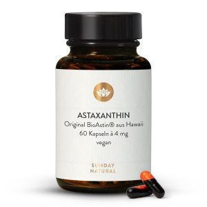 Астаксантин BioAstin® 4 мг 60 капсул з Гаваїв | GreenCaps (Astaxanthin 4 mg Kapseln)