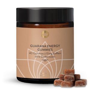 Гуарана Кофеїн Енергетичні Жувальні Цукерки | 40 шт (Guarana Koffein Energy Gummies)
