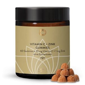 Вітамін C + Цинк Жувальні Цукерки — 60 шт | sunday.co.ua (Vitamin C + Zink Gummies)