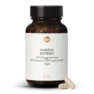 Екстракт Гуггулу 500 мг капсули 10% гуггулстерони 60 шт (Guggul Extrakt Kapseln)