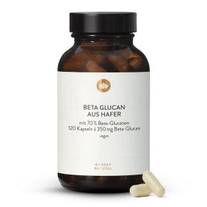Вівсяний бета-глюкан у капсулах 70% — для холестерину (Hafer-Beta-Glucan Kapseln)