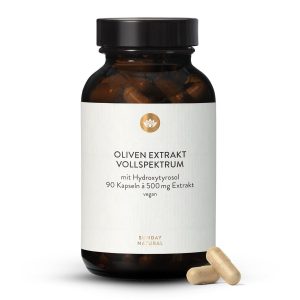 Екстракт оливи повного спектра 500 мг — олеуропеїн 20% (Olivenextrakt Vollspektrum)