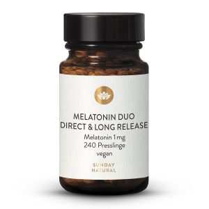 Мелатонін 1 мг Дуо – для сну та боротьби з джетлагом (Melatonin 1mg Duo)