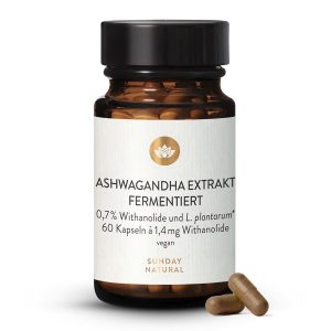 Ашваганда екстракт ферментований 200мг — 60 капсул (Ashwagandha Extrakt Fermentiert)