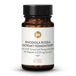 Екстракт родіоли рожевої ферментований – 60 капсул (Rhodiola Rosea Extrakt Fermentiert)