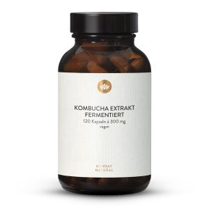 Екстракт комбучі 300 мг | 120 капсул | Ферментований чайний гриб (Kombucha Extrakt)