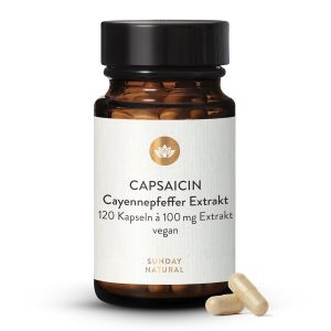 Капсаїцин 100 мг капсули — екстракт кайєнського перцю (Capsaicin Kapseln 100mg)