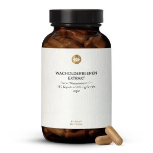 Екстракт ягід ялівцю 500 мг — здоров'я вен і судин (Wacholderbeeren Extrakt)