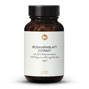 Екстракт листя розмарину 20% розмаринової кислоти 120 капсул (Rosmarinblatt Extrakt)