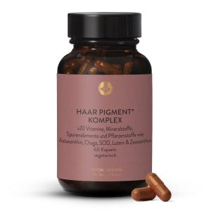 Комплекс для пігментації волосся з кератином та міддю, 60 капсул (Haarpigment komplex)