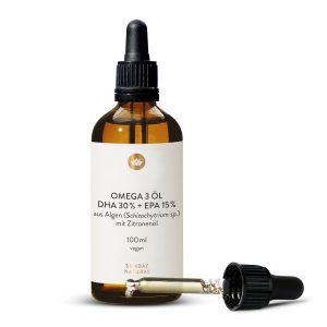 Омега-3 Веган Олія ДГК 30% ЕПК 15% з мікроводоростей 100мл (Omega 3 Öl DHA 30% + EPA 15% Vegan)