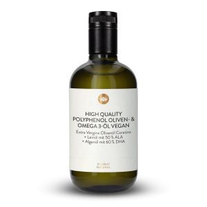 Поліфенольна Оливкова та Омега-3 Олія Веган 250мл (High Quality Polyphenol Oliven- & Omega 3-Öl vegan)
