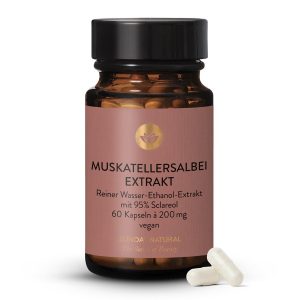 Екстракт мускатної шавлії 95% Sclareol 60 капсул (Muskatellersalbei Extrakt)