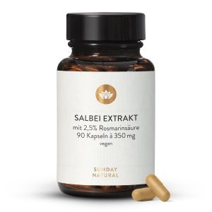 Екстракт шавлії 10:1 з розмариновою кислотою, 90 капсул (Salbei Extrakt)