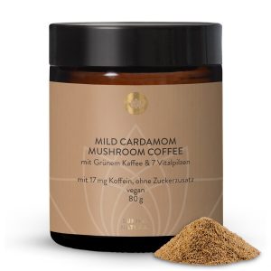Грибна кава з кардамоном 7 грибів 80г | М'яка суміш (Mild Cardamom Mushroom Coffee)