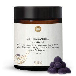 Ашваганда Жувальні Цукерки з Родіолою та ГАМК | 60 шт (Ashwagandha Gummies)