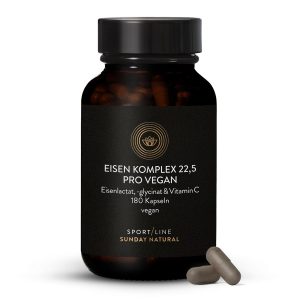 Залізо Комплекс Pro Веган 22,5 мг — 180 капсул для спортсменів (Eisen Komplex Pro Vegan 22,5mg)
