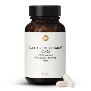 Альфа-кетоглутарат AKG 600 мг 90 капсул — для спортсменів (Alpha-Ketoglutarat (AKG))