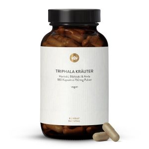 Органічна Трифала у капсулах 750мг — Харітакі, Бібхітакі, Амла (Bio Triphala Kräuter)