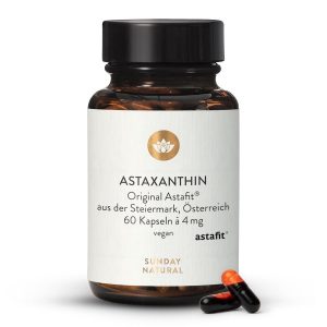 Астаксантин 4 мг Astafit® з мікроводорості — 60 капсул (Astaxanthin 4 mg Astafit®)