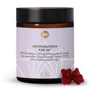 Ашваганда KSM-66® жувальні цукерки з FOS — 60 шт (Ashwagandha KSM-66® Gummies)