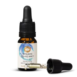 Вітамін D3 + K2 MK7 краплі для дітей і немовлят, 9,2 мл (Vitamin D3 + K2 MK7 200IE + 15µg Tropfen, Vegan)